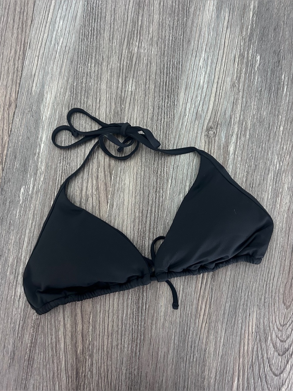Victoria Secret Black bikini top L